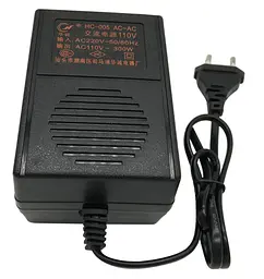 Перетворювач напруги трансформаторний 300W Input 220 V / Output 110V, + універсальна розетка