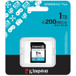 Карта пам'яті Kingston 1TB SDXC сlass 10 UHS-I U3 V30 Canvas Go Plus G4 (SDG4/1TB) - мініатюра 3