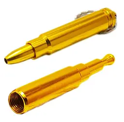 Трубка курильна металева куля HL-193 Gold (10535) - мініатюра 2