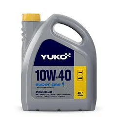 Автомобільна моторна олива YUKO SUPER GAS 10W-40 4л