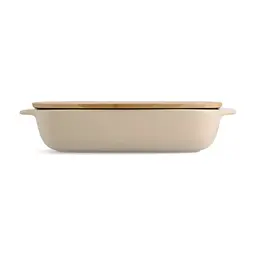 Форма для випікання KitchenAid з кришкою керамогранітна 3,8 л Кремова (CC006109-001) - мініатюра 2