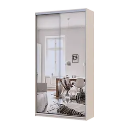 Шафа купе Doros Сіті Лайт Кашемір 2 Дзеркала 120х45х225 (80736344)