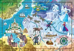 Пазл Disney Мапа Холодне серце - 1000 шт. Clementoni 39784 - мініатюра 2