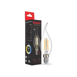 Лампочка Vestum С35Т Е14 5 Вт 220V 3000К (1-VS-2410) - мініатюра 2