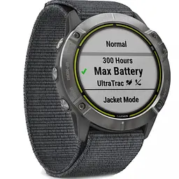 Смарт-годинник Garmin Enduro Steel with Gray UltraFit Nylon Strap (010-02408-00/10) - мініатюра 3