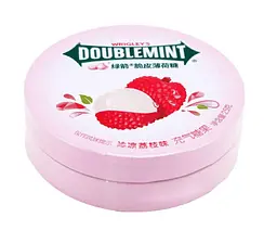 Драже Wrigley's Doublemint Crispy Mint Candy Lychee Flavor 25г - мініатюра 6