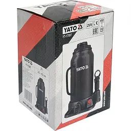 Домкрат гідравлічний стовбцевий YATO 20 т H=242-452 мм (YT-17007) - мініатюра 3