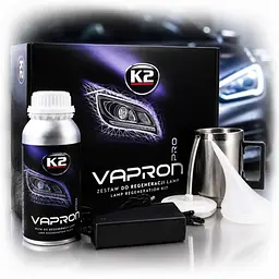 Набір для парової регенерації фар K2 VAPRON pro lamp regeneration kit 600 мл (D7900)