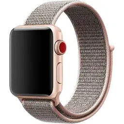Ремінець DK CDK для Apple Watch 41mm (Series 7 / 8 / 9) Nylon Sport Loop (08883) (pink sand)