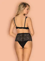 Комплект білизни Obsessive Klarita S/M чорний - мініатюра 4