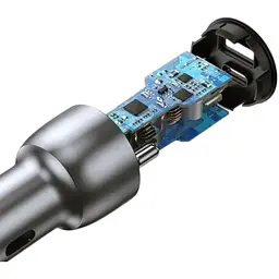 Зарядний пристрій Ugreen CD213 USB Type-C PD 3.0 + USB QC 3.0 52.5W (30+22.5) сірий - мініатюра 3