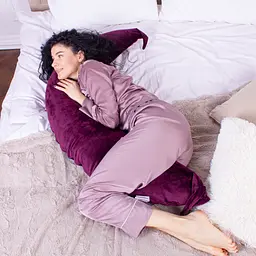Подушка MirSon для вагітних та годування №8301 Velvet Line 28-0002 Excalibur Велюр 30х170х20 см (2200006200260) - мініатюра 6