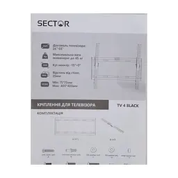 Кронштейн Sector TV 4 Black - миниатюра 2