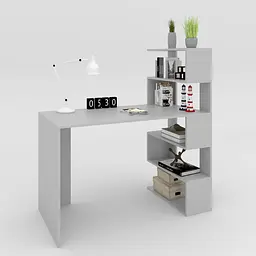 Письмовий стіл Open shelf 750х1200х550 мм Сірий