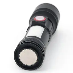 Ліхтар Quantum Adept 10W LED zoom +COB з USB+ Li-ion18650/2600mAh (QM-FL1031-18650/2600) - мініатюра 4