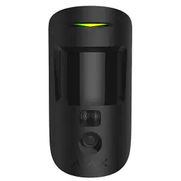 Бездротовий датчик руху Ajax HDR MotionCam, Jeweller, Black, 2 x CR123A, до 1700 м, виявлення руху до 12 м, ІЧ-підсвічування (000052546)