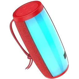 Портативна bluetooth колонка Borofone BR20 TWS із LED підсвічуванням червоний