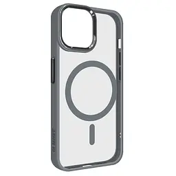 Чехол Apple iPhone 11, Unit MagSafe, серый, прозрачный, магсейф, противоударный, магнитный, панель-накладка с поддержкой MagSafe, с поддержкой беспроводной зарядки, TPU+PC, защита всего корпуса, ударопрочный, ArmorStandart (ARM75198)