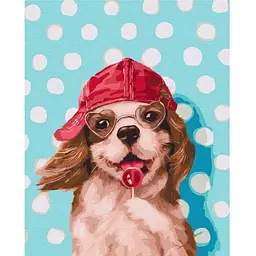 Картина за номерами Brushme Песик з льодяником ©Lucia Heffernan BS53618, 40х50 см