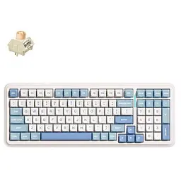 Клавиатура MCHOSE K99 V2 RGB Mechanical Icy Creamsicle Switch Wireless (MC-K99V2-4) Небесно-голубой