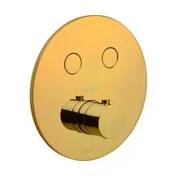 Термостат для душу на 2 споживача Paffoni Compact Box honey gold brushed CPT018HGSP, Золотий