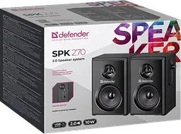 Акустика Defender 2.0 SPK-270 10Вт USB Black (65270) - мініатюра 7