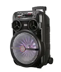 Колонка Big LT-5312 bluetooth + мікрофон (380х305х532) BT USB/MP3/FM/BT/TWS black - мініатюра 4