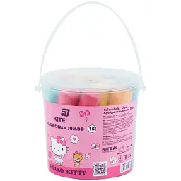 Крейда кольорова Hello Kitty Jumbo 15 шт. у відерці (HK26-074)