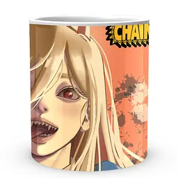 Кухоль GeekLand Chainsaw Man Людина Бензопила Павер CM 02.29 330 мл білий - мініатюра 2