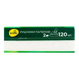 Рушники паперові Ecolo V-склад. 120 л - мініатюра 3