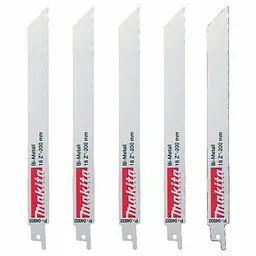 Набір полотен BiM по металу 200 мм для шабельної пили Makita P-04933 (5 шт)