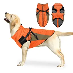 Водонепроникна куртка для собак Wan Talk Designer Winter Orange Dog Jacket, S