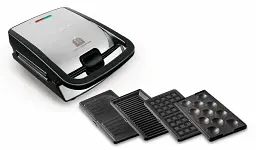 Мультимейкер Tefal Snack collection чорний 700 Вт (SW854D16) - мініатюра 3