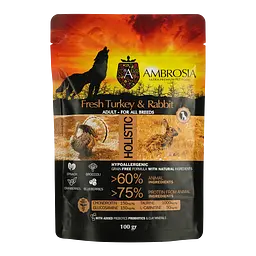 Набір дегустаційного сухого корму для дорослих собак Ambrosia Grain Free 300 г (3 шт. х 100 г) - мініатюра 3