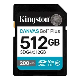 Карта пам'яті SDXC, 512Gb, Canvas Go! Plus Kingston teh0020703