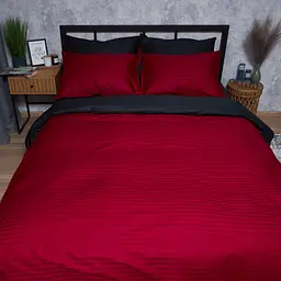Підковдра Moon&Star Satin Stripe Dark Romance King Size 220x240 см - мініатюра 2