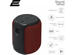 Портативна акустика 2E SoundXPod TWS Red (2e-BSSXPWRD) - мініатюра 2
