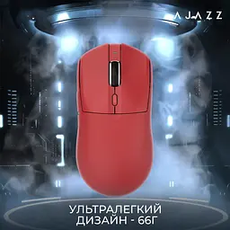 Миша бездротова Ajazz AJ139 V2 MC Wireless/Bluetooth/USB Red (AJ139-V2-MC-R) - мініатюра 6