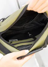 Сумка через плече жіноча бананка Sambag Flex хакі 30 × 17 × 10 см (85351019) - мініатюра 7