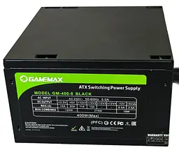 Блок живлення GameMax 400W (GM-400-8CM Black) - мініатюра 5