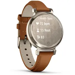 Смарт-годинник Garmin Lily 2 Cream Gold with Tan Leather Band (010-02839-60) - мініатюра 3