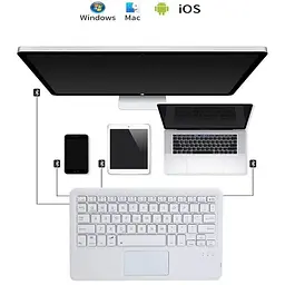 Чохол-книжка BeCover з бездротовою клавіатурою для Apple iPad Air 11" M2/M3 2024/2025 Black (712595) - мініатюра 4