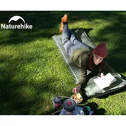 Килимок самонадувний Naturehike (CNK2450WS020) 10см - з подушкою - одномісний - зелений - мініатюра 7