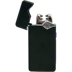 Імпульсна запальничка чорна чоловіча від юсб Lighter Classic USB 315