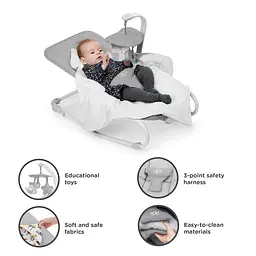Шезлонг-гойдалка Kinderkraft Felio 2 Stone Grey (KBFELI20GRY0000) - мініатюра 8