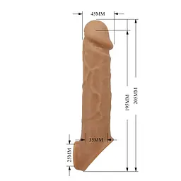 Насадка на пеніс PRETTY LOVE Lionel, Liquid silicone, GET YOUR PENIS THICKER, TPR PRETTY LOVE BI-026259 102744 - мініатюра 9