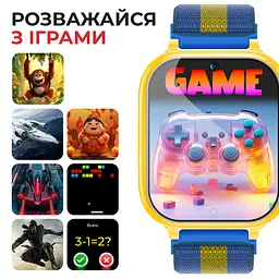 Дитячий смарт-годинник JETIX G100 4G Love Ukraine зі змінним корпусом і ремінцем у комплекті - мініатюра 8