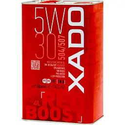 Моторна олива XADO 5W-30 504/507 Red Boost синтетична 4 л  - мініатюра 2