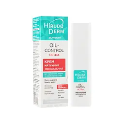 Крем для обличчя Біокон Hirudo Derm Oil Problem Oil-Control Ultra Зволожувальний матувальний 50 мл (4820008318589) - мініатюра 1