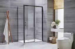 Душова кабіна без піддону Mixxus Premium Diverse SC03-120x80x195-TR Black прозоре скло 6 мм MI6868, Чорний матовий, Універсальна, прозорий - мініатюра 5